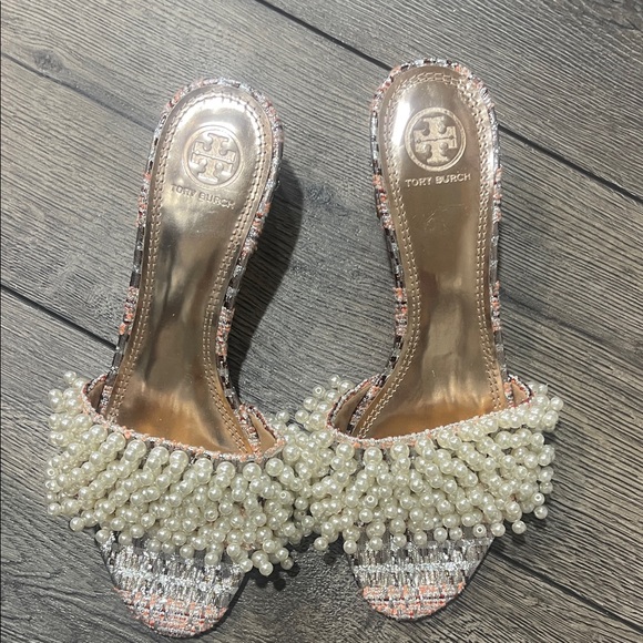 Tory Burch Pearl Embellished Mules - Picture 5 of 5